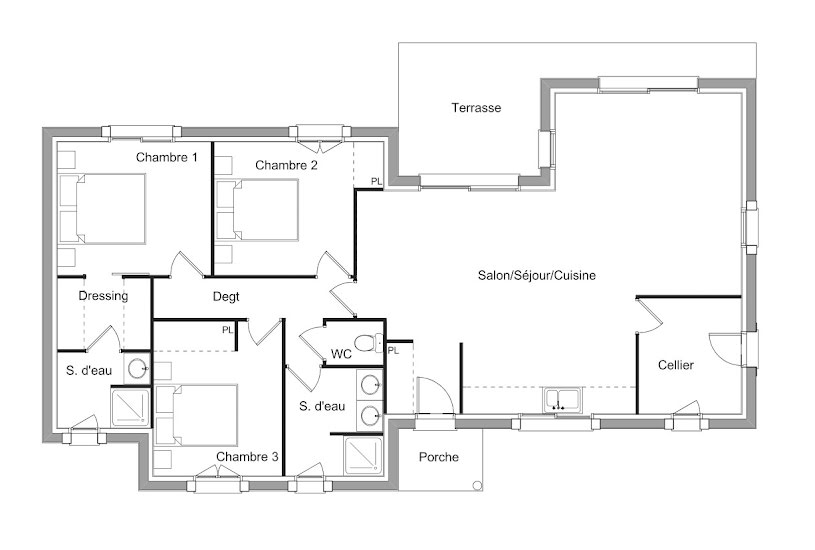  Vente Terrain + Maison - Terrain : 600m² - Maison : 100m² à Cubzac-les-Ponts (33240) 