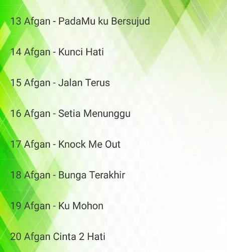 Download lagu bunga terakhir afgan