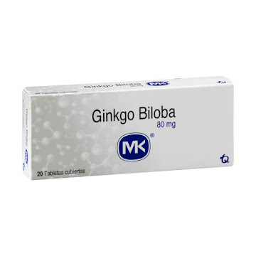 Ginkgo Biloba MK 80 mg Caja x 20 Tabletas  