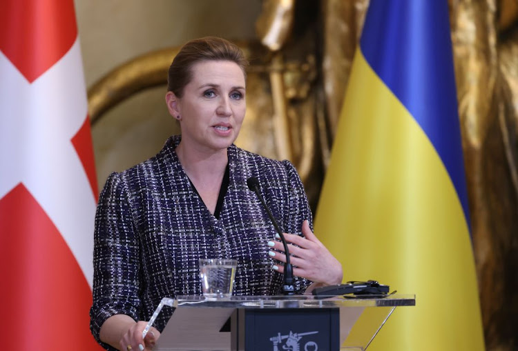 Denmark’s Prime Minister, Mette Frederiksen, speaks during a joint news conference following a summit of Nordic leaders in Helsinki, Finland, on May 3 2023. Picture: BLOOMBERG/ANDREY RUDAKOV.