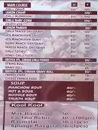 Grover Sweets & Bakers menu 1