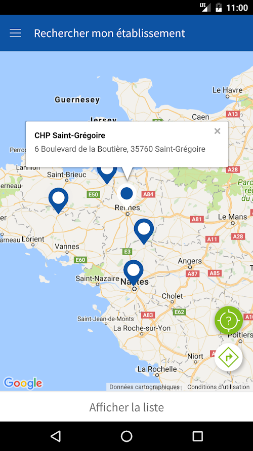 Android application Vivalto Santé Mobile screenshort