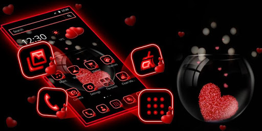 Black Love Heart Theme