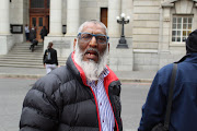 Salim Dawjee outside the High Court in Cape Town on Wednesday. 