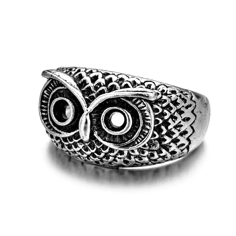 Vintage Gothic Punk Skull Animal Herenring, een opvallende ring voor mannen die hun unieke stijl willen laten zien.