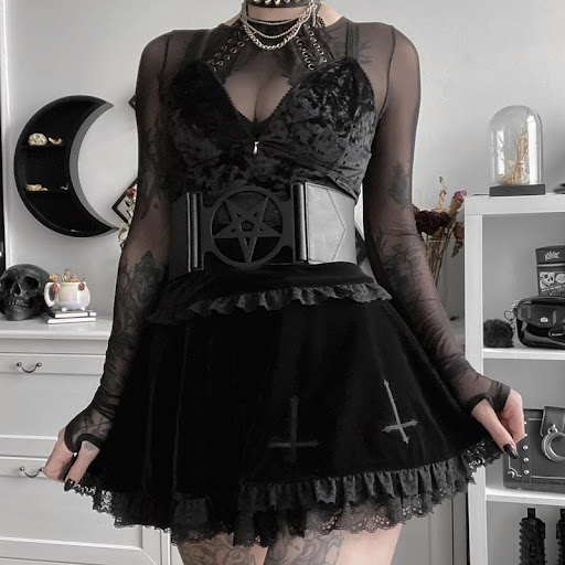 Title 2, Lace Suede Skirt Elevate your style with this v...