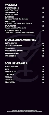 Only Bar menu 1