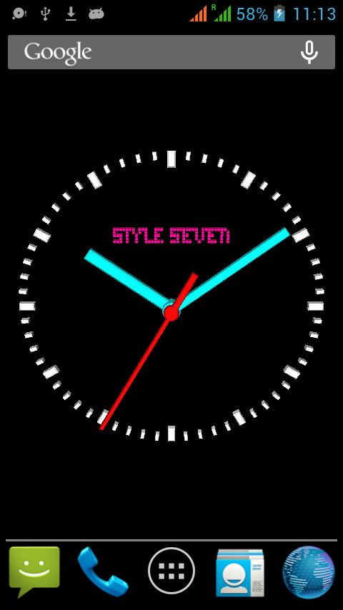 3D Advanced Analog Clock Live Wallpaper-7 2.0 Apk Download - style_7 ...