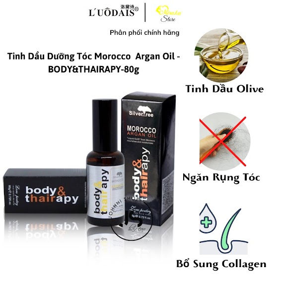 Tinh Dầu Dưỡng Tóc Morocco Argan Oil - Body&Thairapy , Serum Dưỡng Tóc , Phục Hồi Tóc Hư Tổn , Chóng Gậy Rụng Tóc
