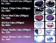 Chocolate Cake Co. menu 2