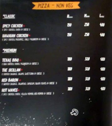 Delicious Pizza menu 