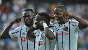 FILE IMAGE: Gabadinho Mhango of Orlando Pirates celebrates goal with teammates during Absa Premiership match between Orlando Pirates and Black Leopards on 21 December 2019 at Orlando Stadium.