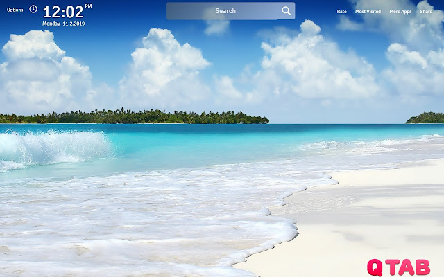 Tropical Summer Wallpapers Theme New Tab