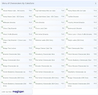 Cheesecakes By CakeZone menu 1