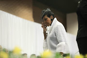 Felicia Mabuza-Suttle at Richard Maponya's funeral