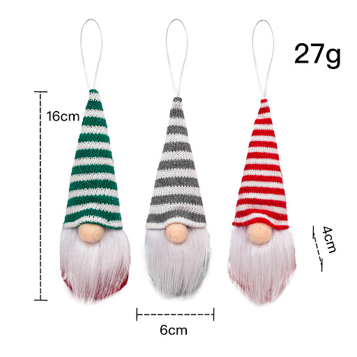 Title 1, Christmas Decorative Knitted Faceless Old Man P...