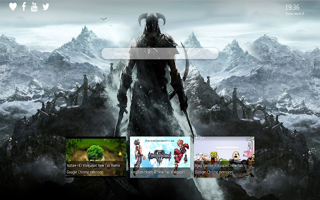 Skyrim Wallpaper New Tab