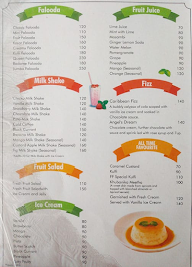 Fishermans Fare Restaurant menu 1