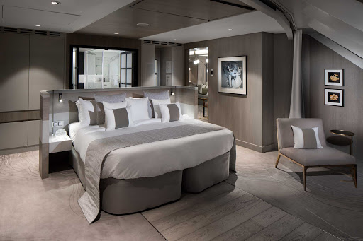 celebrity-edge-Iconic-Suite-Master-Bedroom.jpg - The master bedroom of the top-of-the-line Iconic Suite on Celebrity Edge.  