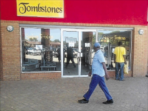 CLOSED DOWN: Sundown Tombstones in Giyani, Limpopo, has left its clients and workers in the dark after the business closed down a week ago Photo: Benson Ntlemo