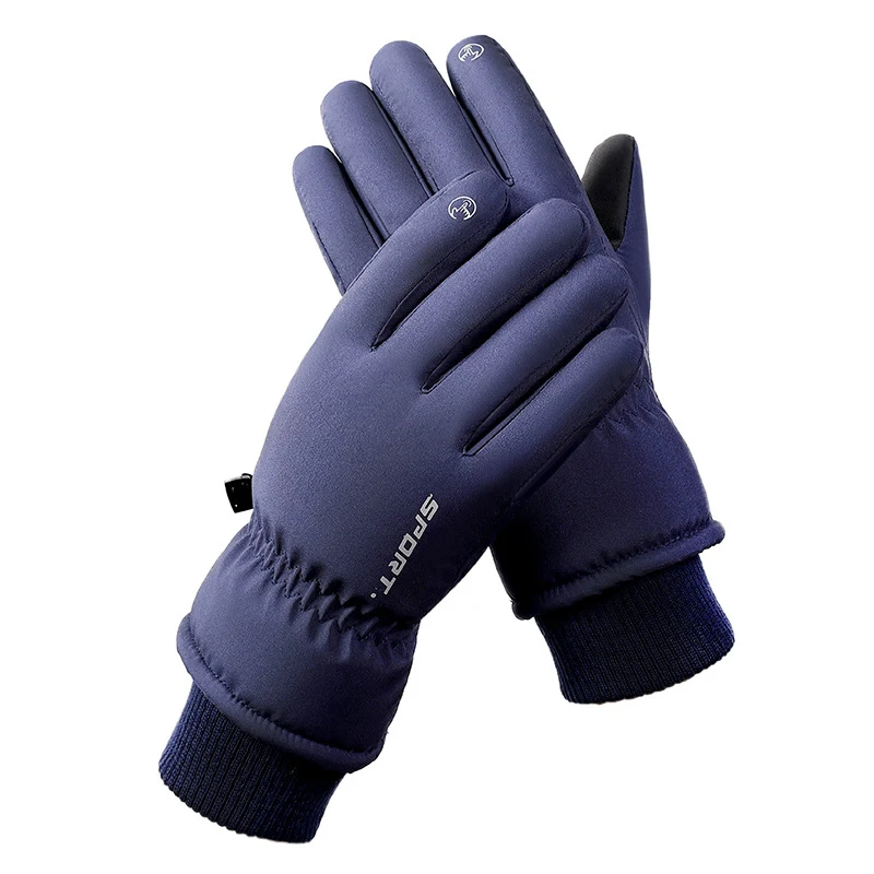 Gants de cyclisme outdoor homme et femme écran tactile, chauds et doublés de velours, parfaits pour les sorties hivernales.