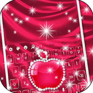 Download love pink silk diamond apple Keyboard For PC Windows and Mac