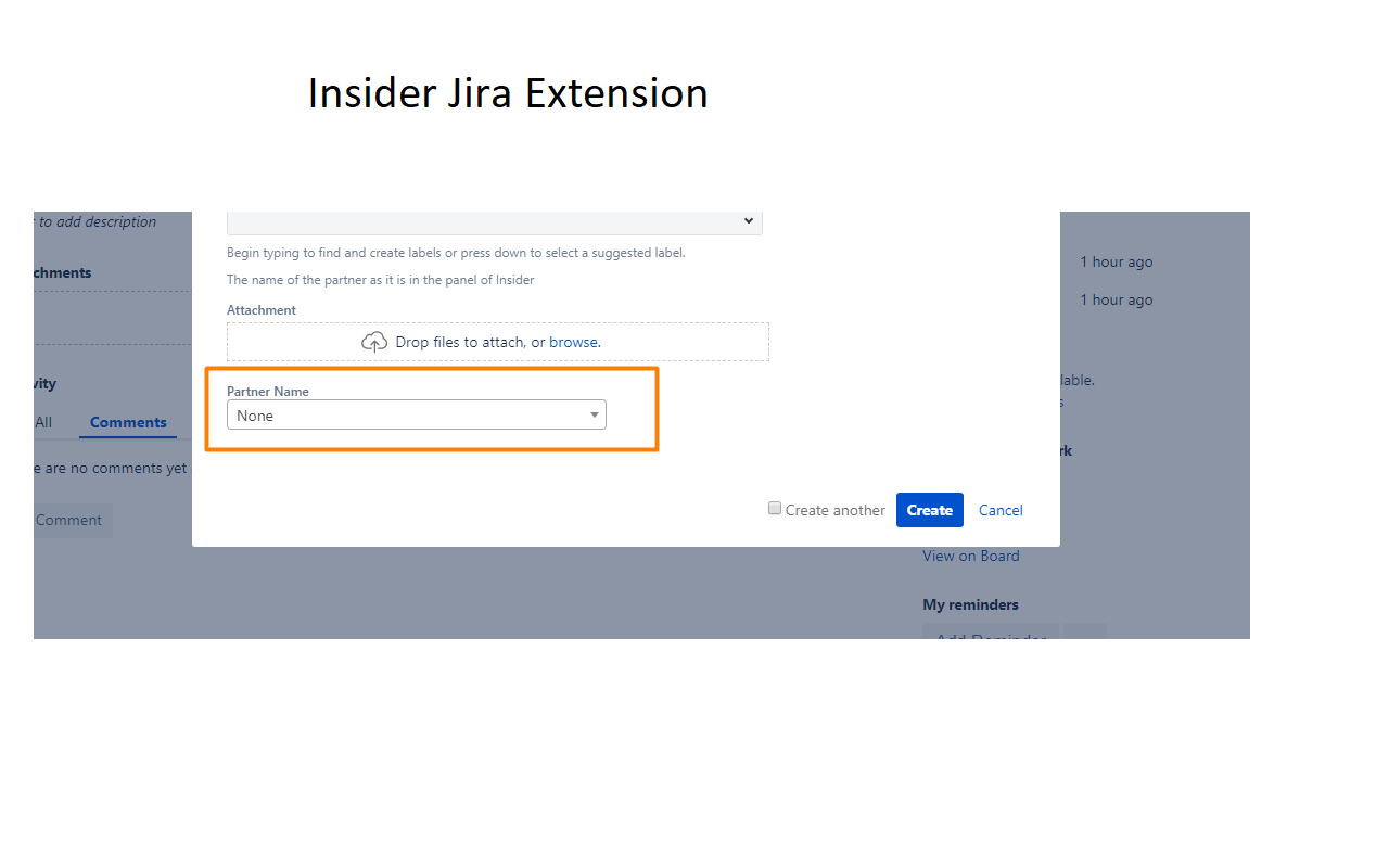 Insider Jira Dropdown Preview image 0