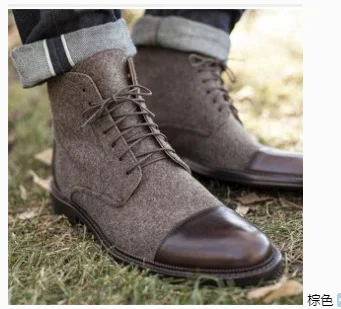 Botas básicas nuevas para hombre de comercio exterior con color personalizado a juego. Calzado duradero y elegante para hombres exigentes.