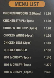 Triple C Crispy Chicken Corner menu 1