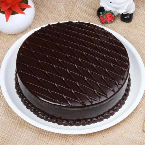 Soft Truffle Cake [Eggless]