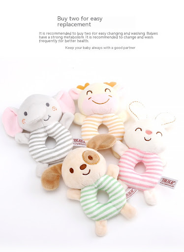 Title 4, Baby Plush Hand Rocking Bell Toy a soft and saf...