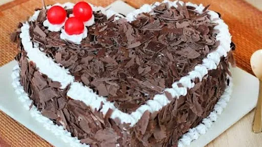 Black Forest Heart Shape Cake Feranship Day