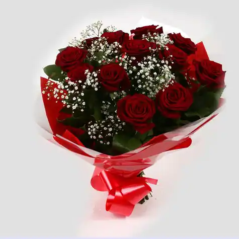 12 Red Roses Bouquet