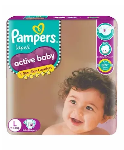 Pampers Active Baby Large - 18 Diaper Pants - 18 pcs