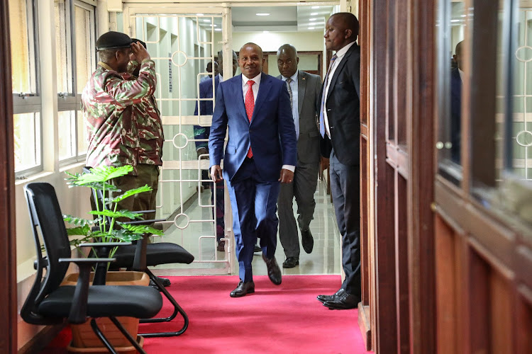 Interior and National Administration CS Kithure Kindiki on April 30, 2024.