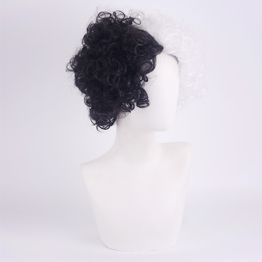 Title 1, Yin Yang Black and White Anime Head Wig, perfec...