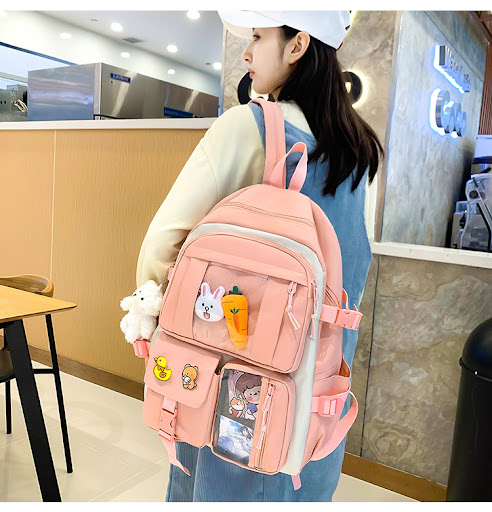 Title 7, Five-piece Lightweight Student Large Capacity B...