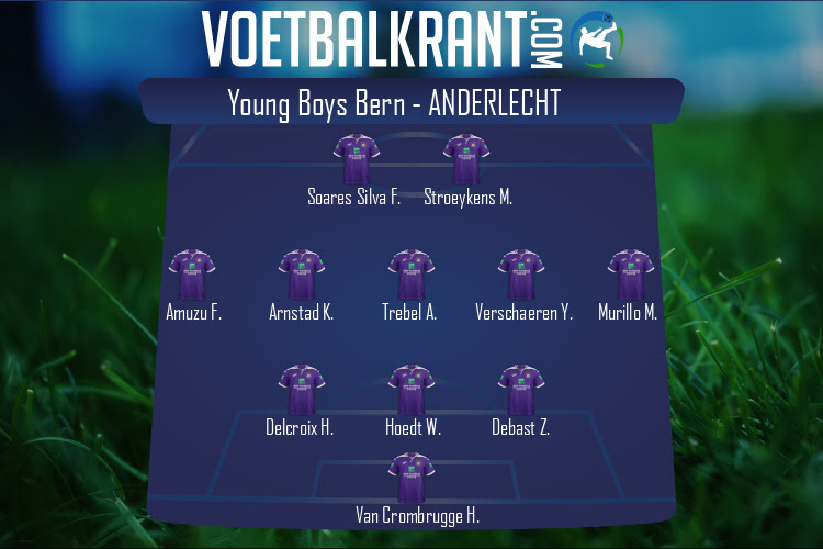 Opstelling Anderlecht | Young Boys Bern - Anderlecht (18/08/2022)