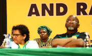 ANC presidential hopeful Dr Nkosazana Dlamini Zuma in deep thought before accepting nomination for ANC president  during the 54th ANC National Elective Conference held at Nasrec.