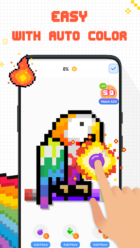 Screenshot Tap Color by Number: Pixel Art