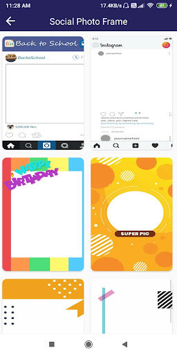 Social Media Photo Frames New