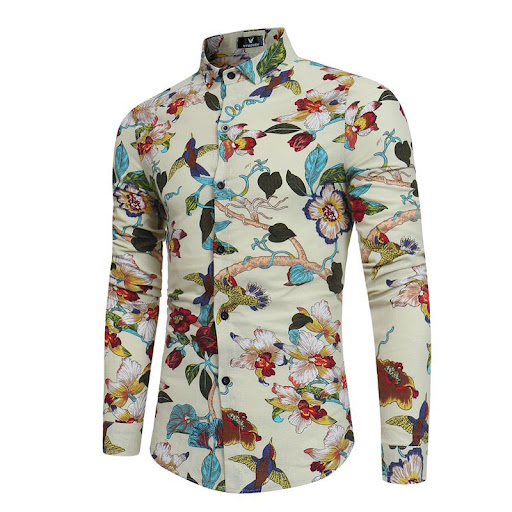 Title 4, New Mens Long-sleeved Printed Shirt, designed ...