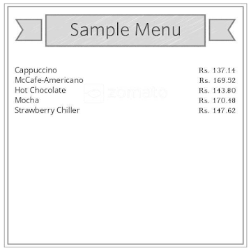 McCafe by McDonald's menu 