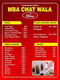MBA Chat Wala menu 2