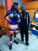 Departed SA boxing champ Ronald Malindi and trainer Charity Mukondeleli 