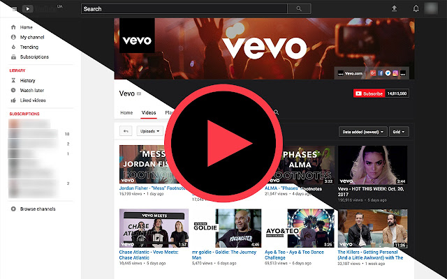 Preto Youtube - Tema escuro para Youtube