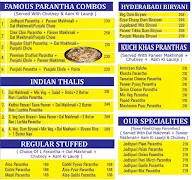 Andaaz E Paranthas menu 3