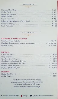 Niyaaz menu 5