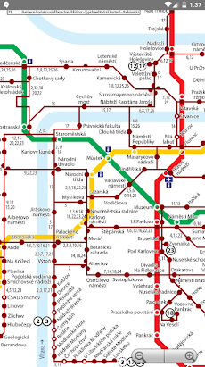 Prague Metro/Train/Bus Map Offline プラハ地下鉄・観光・バス路線図のおすすめ画像3