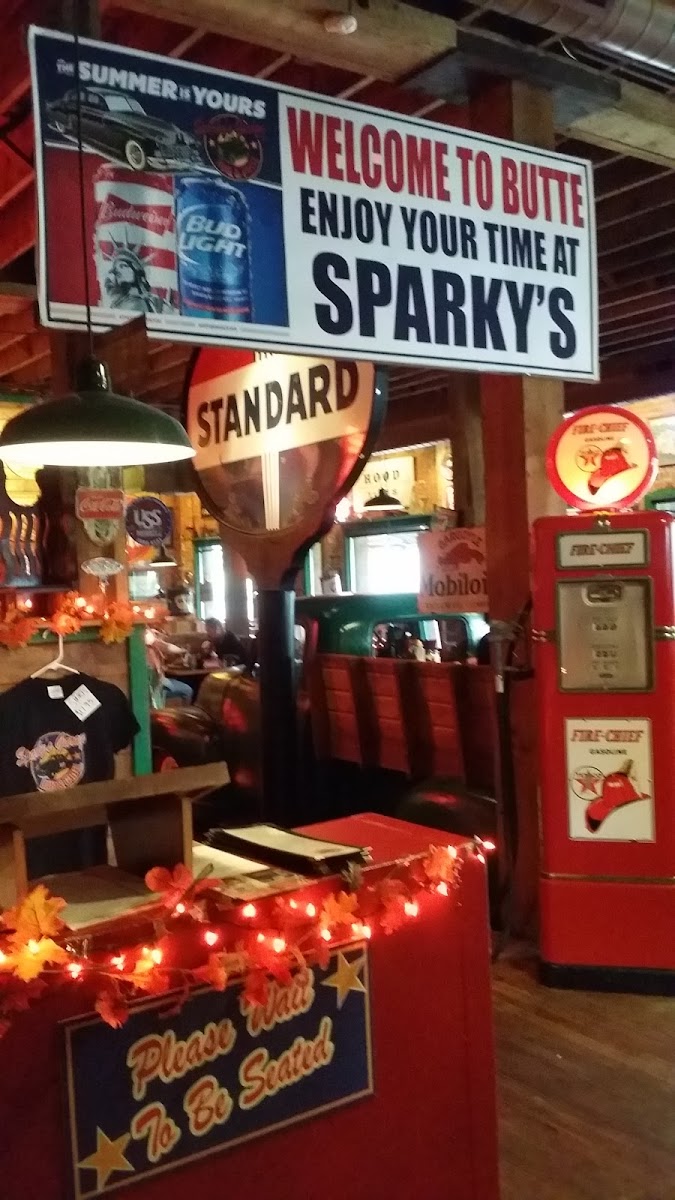 Gluten-Free at Sparky's Garage